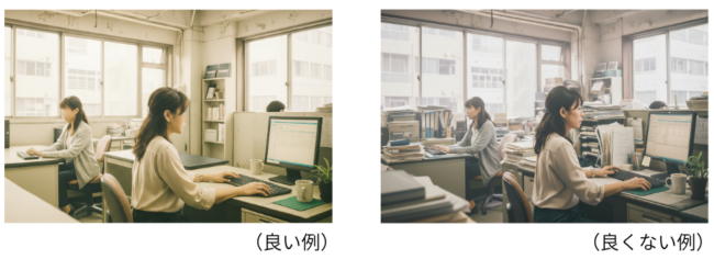 職場写真の良い例・良くない例