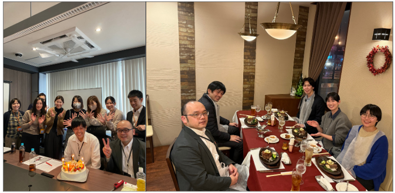税理士試験合格祝いの様子